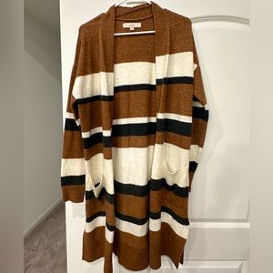 Loft Striped Cardigan